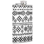 Tribal Art Boho: geometrisch nahtlos. Flachmann (Rechts)