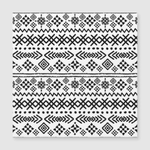 Tribal Art Boho: geometrisch nahtlos. Magnetkarte
