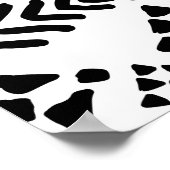 Tribal Art Boho: geometrisch nahtlos. Poster (Ecke)