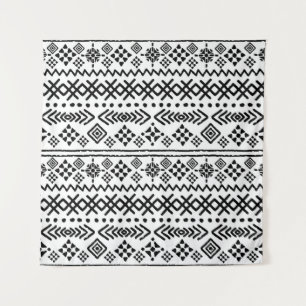 Tribal Art Boho: geometrisch nahtlos. Wandteppich