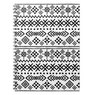 Tribal Art boho nahtloses Muster Notizblock