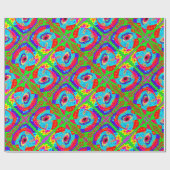 Tribal Art inspiriert Design Aborigine Geschenkpapier (Flach)