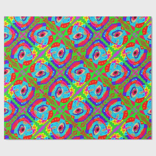 Tribal Art inspiriert Design Aborigine Geschenkpapier (Flach)