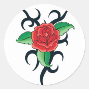 Tribal Art LIEBE der Unzivilisierten Welt Runder Aufkleber
