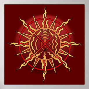 Tribal Art Poster Native Spiritual Print Poster