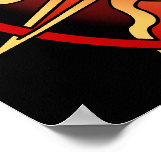 Tribal Art Poster Spitiative Native Art Print Post (Ecke)