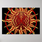 Tribal Art Poster Spitiative Native Art Print Post (Vorne)