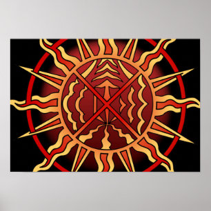 Tribal Art Poster Spitiative Native Art Print Post