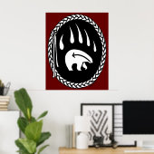 Tribal Art Posters Tribal Bear Art Prints Poster (Heimbüro)