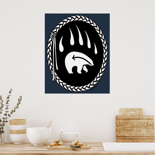 Tribal Art Posters Tribal Bear Art Prints Poster (Küche)