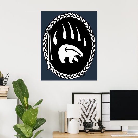 Tribal Art Posters Tribal Bear Art Prints Poster (Heimbüro)