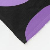 Tribal Art Rock Pattern Black Purple Fleecedecke (Ecke)