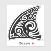 Tribal Art Shark Fin Aufkleber (Blatt)