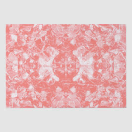 Tribal Art Vintag Coral White Pink Texture Design Seidenpapier