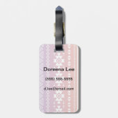 Tribal azbre ombre Muster Gepäckanhänger (Rückseite vertikal)