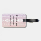 Tribal azbre ombre Muster Gepäckanhänger (Rückseite horizontal)