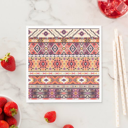 Tribal Aztec Artwork Napkins Serviette