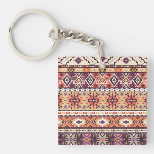 Tribal Aztec Artwork Schlüsselanhänger (Vorderseite)