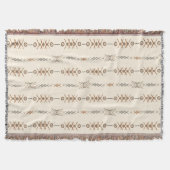 Tribal Aztec Beige Earth Tones Geometric Decke (Vorderseite)