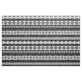 Tribal Aztec Black Glitzer White Geometric Shapes Stoff (Yard (91,4 cm))