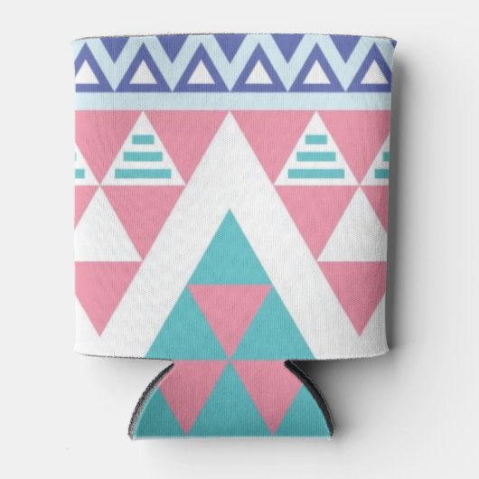 Tribal aztec farbiges Muster Dosenkühler (Vorderseite)