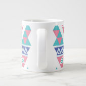 Tribal aztec farbiges Muster Jumbo-Tasse (Rückseite)