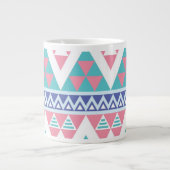 Tribal aztec farbiges Muster Jumbo-Tasse (Vorderseite)