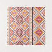 Tribal Aztec gestreift Nahtloser Hintergrund Wandteppich (Vorderseite (Horizontal))