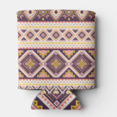 Tribal Aztec gestreifte, geometrische Muster. Dosenkühler (Rückseite)