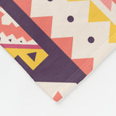 Tribal Aztec gestreifte, geometrische Muster. Fleecedecke (Ecke)