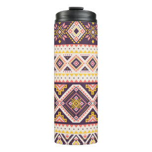 Tribal Aztec gestreifte, geometrische Muster. Thermosbecher