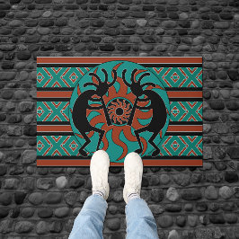 Tribal Aztec Kokopelli Südwest Design Fußmatte