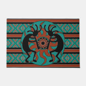 Tribal Aztec Kokopelli Südwest Design Fußmatte (Vorderseite)