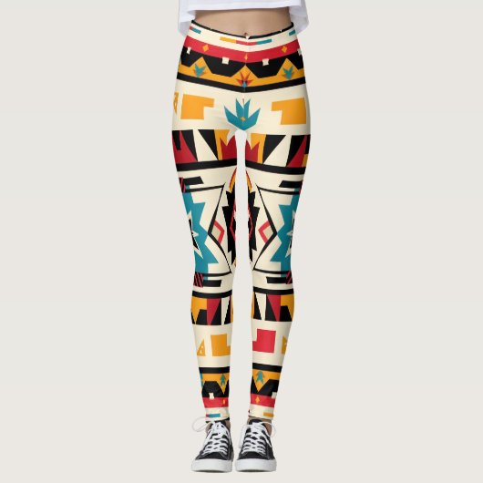 Tribal Aztec Leggings (Vorderseite)