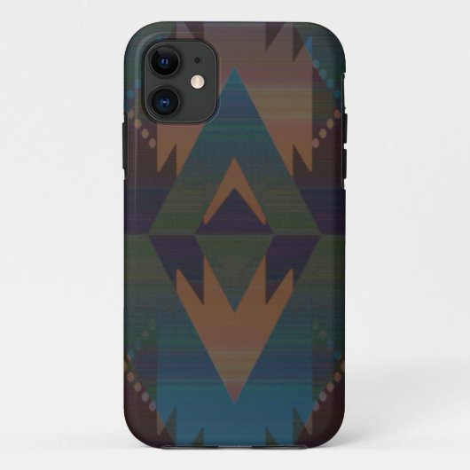 Tribal Aztec Muster Südwest Design Phone Case (Rückseite)
