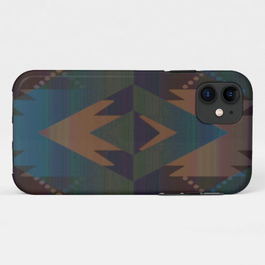 Tribal Aztec Muster Südwest Design Phone Case (Rückseite (Horizontal))