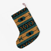 Tribal Aztec Muster Südwestliche Weihnachtsfeierta Kleiner Weihnachtsstrumpf (Rückseite (Hängend))