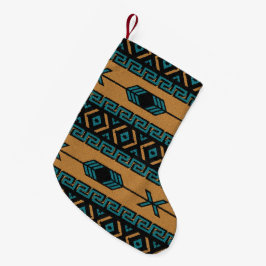Tribal Aztec Muster Südwestliche Weihnachtsfeierta Kleiner Weihnachtsstrumpf