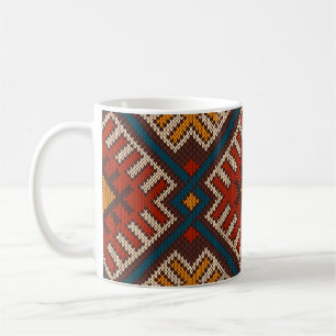 Tribal Aztec nahtlose Muster auf der Wolle aus Gew Kaffeetasse