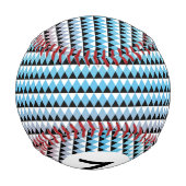 Tribal Aztec Ombre Muster Baseball (Rückseite)