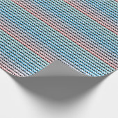 Tribal Aztec Ombre Muster Geschenkpapier (Ecke)