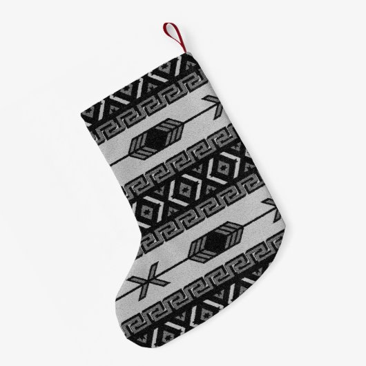 Tribal Aztec Pattern Südwestweihnachtsfeier BNW Kleiner Weihnachtsstrumpf (Rückseite (Hängend))