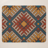 Tribal Aztec, Strickwollemuster. Sherpadecke (Vorderseite (Horizontal))