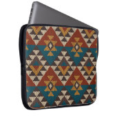Tribal Aztec Wolle stickte Textur. Laptopschutzhülle (Vorne Rechts)