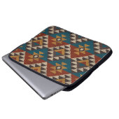 Tribal Aztec Wolle stickte Textur. Laptopschutzhülle (Vorne Knopf)