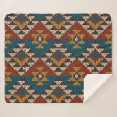 Tribal Aztec Wolle stickte Textur. Sherpadecke (Vorderseite (Horizontal))