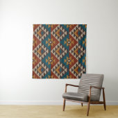 Tribal Aztec Wolle stickte Textur. Wandteppich (Beispiel (Horizontal))