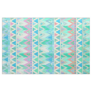 Tribal Aztec Zickzack Light Pastel Aquamarin Aqua  Stoff