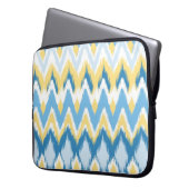 Tribal aztec Zickzack zag stripes ikat pattern Laptopschutzhülle (Vorderseite Links)