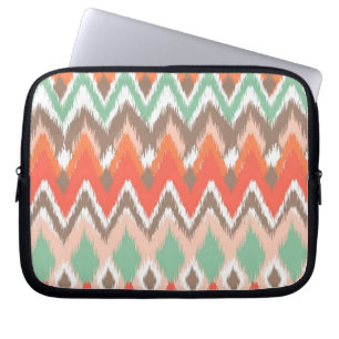 Tribal aztec Zickzack Zickzack-ikat-Muster Laptopschutzhülle